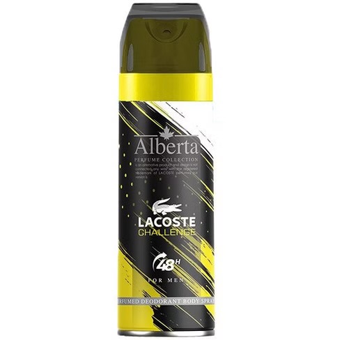اسپری بدن مردانه آلبرتا مدل LACOSTE - Challenge حجم 200 میلی لیتر