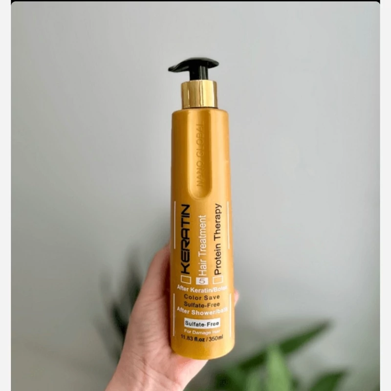 کرم مو نانوگلوبال طلایی ضد ریزش حجم ۳۵۰ میلی لیتر