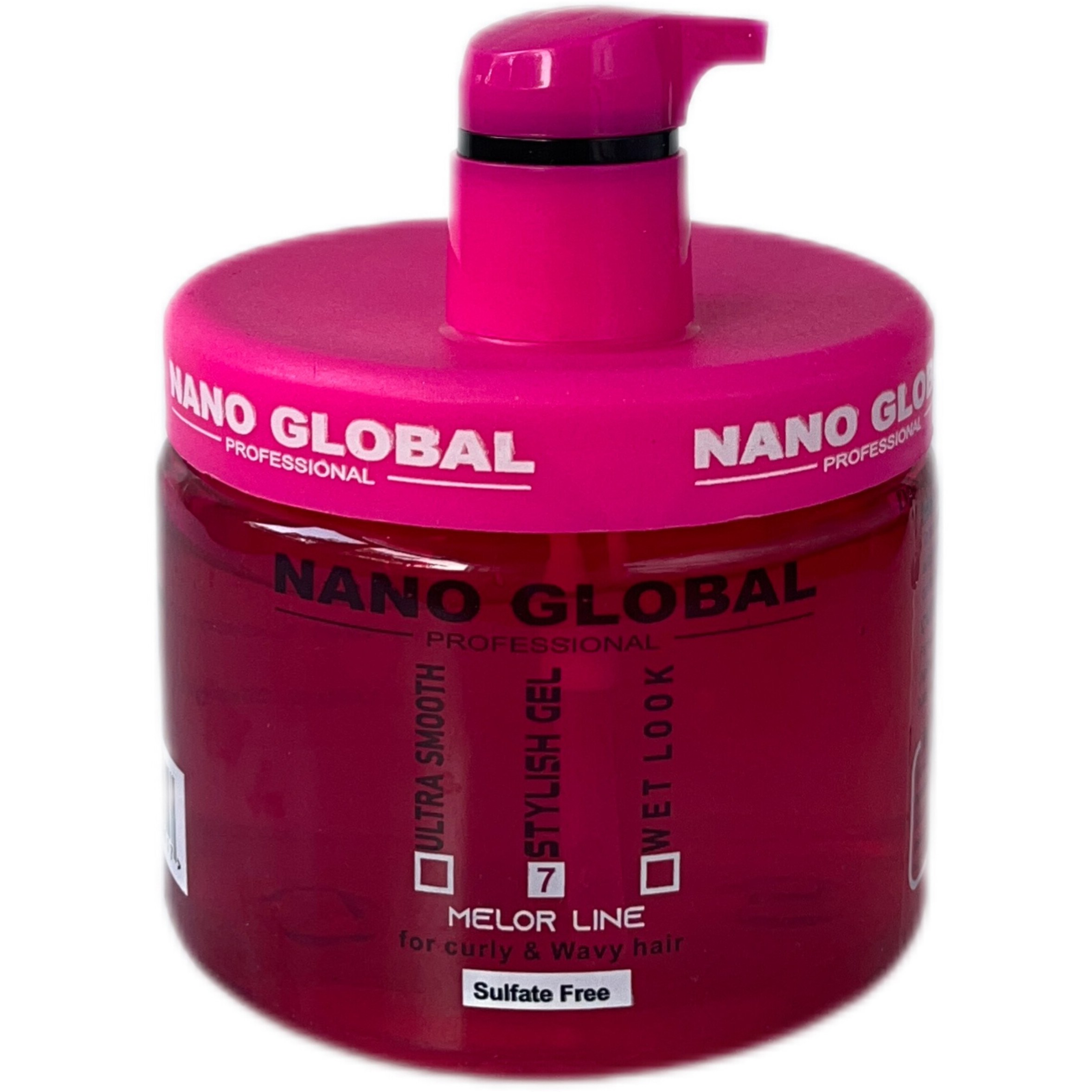 ژل مو فر نانوگلوبال صورتی حجم ۵۰۰ میلی لیتر